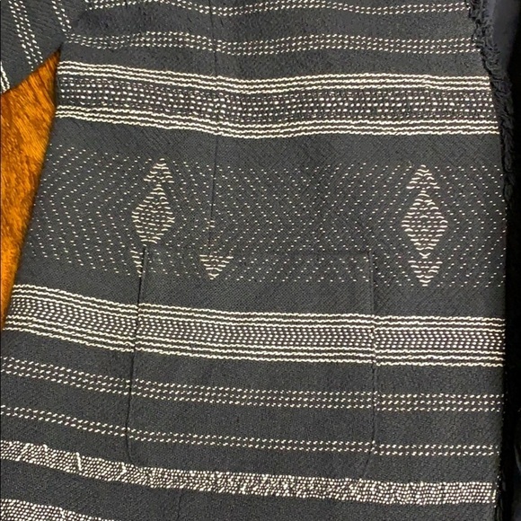 Loft 2 piece SET blazer + skirt twill navy striped fringe - Picture 11 of 16